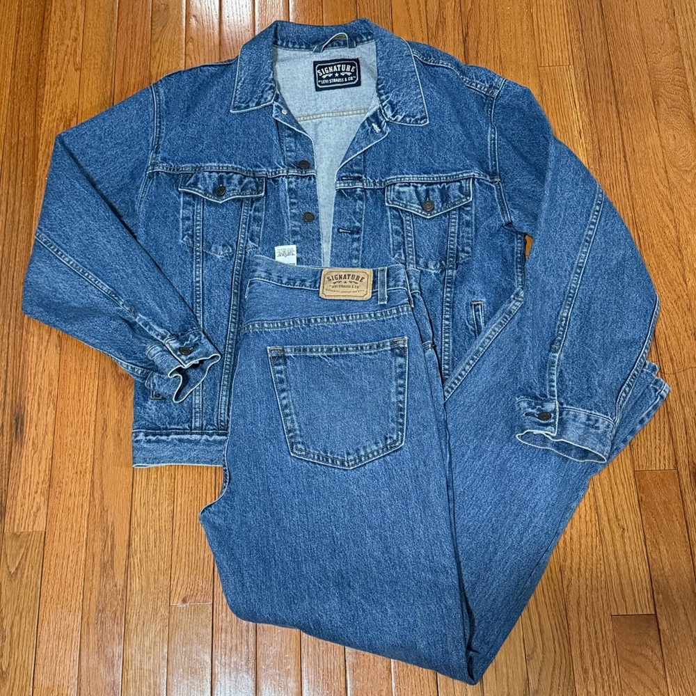 Levi’s Strauss & Co. Signature Denim Jacket (XL) / Pants (38x32) Set Men’s Blue